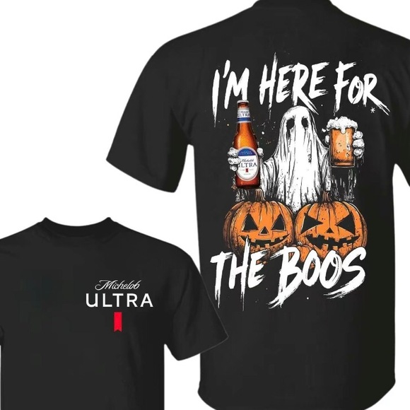 Other - Michelob I'm Here For The Boos Funny Halloween Ultra Beer 2 Sided Unisex T-shirt